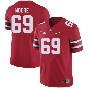 Ian Moore Buckeye Nation Alumni #69 Football Men's Jersey - Red 870327-998