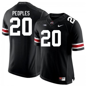 James Peoples Go Bucks Official Mens #20 Football Jersey - Black 593412-245