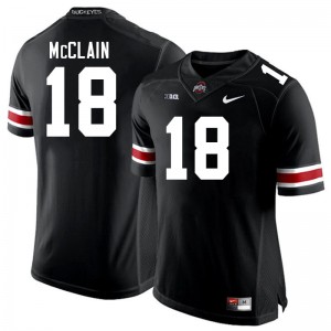 Jaylen McClain Ohio State Football Men's 2025-26 #18 Jersey - Black 482062-792