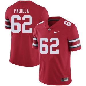 Joshua Padilla Buckeye Nation Player Football #62 Mens Jersey - Red 329443-960