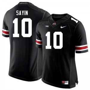 Julian Sayin Ohio State Buckeyes Mens Stitched #10 Football Jersey - Black 436787-510