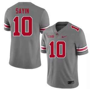 Julian Sayin OSU Mens #10 Football NCAA Jersey - Grey 797551-510