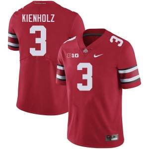 Lincoln Kienholz The Ohio State #3 Mens Embroidery Football Jersey - Red 925979-603
