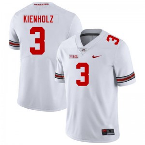 Lincoln Kienholz Buckeye Nation Football #3 Men 2025 Jersey - White 523130-498
