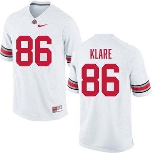Max Klare The Ohio State Mens Stitched #86 Football Jersey - White 602497-722