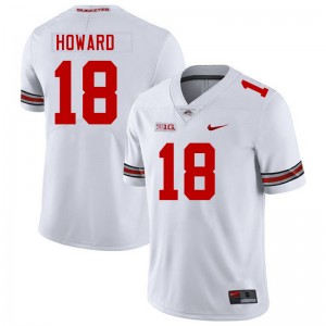 Will Howard Buckeye Nation Mens Football Official #18 Jersey - White 391892-982