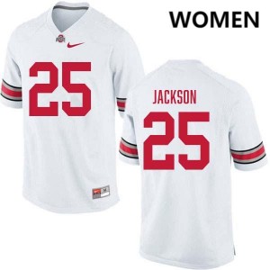 Bo Jackson Go Bucks #25 Football Women High School Jersey - White 114754-543