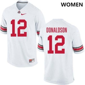 CJ Donaldson OSU Buckeyes Women Football Replica #12 Jersey - White 872059-153