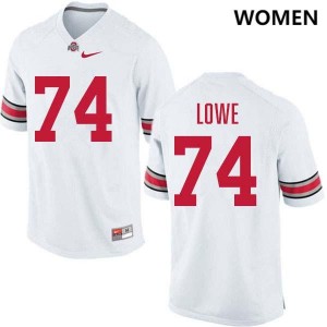 Carter Lowe Ohio State Buckeyes Football #74 Limited Womens Jersey - White 978800-177