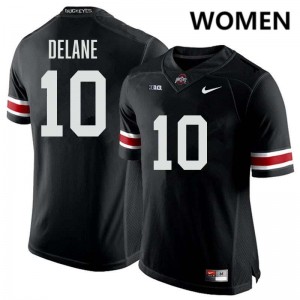 Faheem Delane Go Bucks #10 Women's Football Official Jersey - Black 883758-651