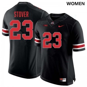 Garrett Stover Ohio State Buckeyes Women Game Football #23 Jersey - Blackout 363867-735