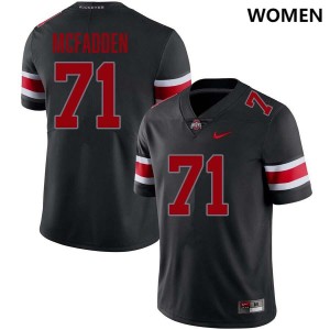 Jayvon McFadden The Fighting Buckeyes Women University #71 Football Jersey - Blackout 186047-294