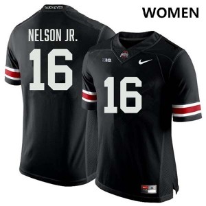 Keenan Nelson Jr. The Fighting Buckeyes #16 2025-26 Football Women's Jersey - Black 320492-503