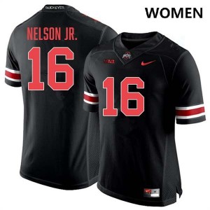 Keenan Nelson Jr. OSU #16 Football Official Women Jersey - Blackout 983637-925