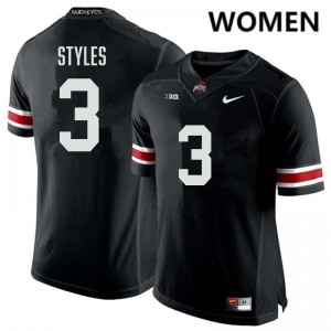 Lorenzo Styles Jr. OSU Buckeyes Women's #3 Football Alumni Jersey - Black 501100-759