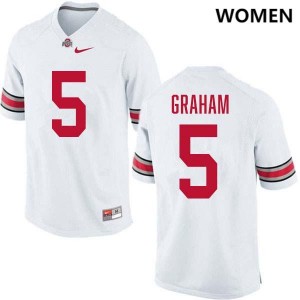 Mylan Graham OSU Buckeyes Football #5 High School Womens Jersey - White 763395-121