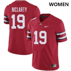 Nick McLarty OSU Buckeyes Womens NCAA #19 Football Jersey - Red 447726-807