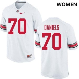 Phillip Daniels Ohio State Football Replica Women #70 Jersey - White 923529-998
