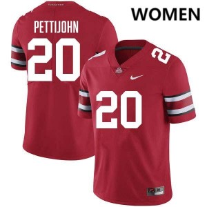 Riley Pettijohn Ohio State Buckeyes Women's #20 Football 2025-26 Jersey - Red 207404-193