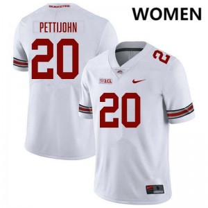 Riley Pettijohn The Ohio State Womens Football Game #20 Jersey - White 128657-740