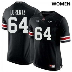 Simon Lorentz Buckeye Nation #64 Football Replica Womens Jersey - Black 981961-263