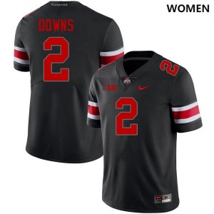 Caleb Downs Ohio State #2 Football Womens Limited Jersey - Blackout 300120-524