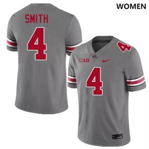 Jeremiah Smith Ohio State 2025-26 Football Women #4 Jersey - Grey 268657-713