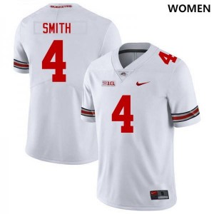 Jeremiah Smith Ohio State Football #4 Womens University Jersey - White 211173-932