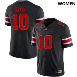 Julian Sayin OSU Alumni Football Women #10 Jersey - Blackout 113474-250