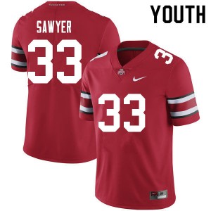 Jack Sawyer Ohio State Game Youth #33 Football Jersey - Red 153281-664
