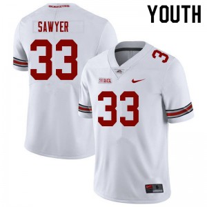Jack Sawyer Ohio State NCAA Football Youth #33 Jersey - White 439765-322