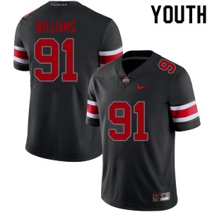 Tyleik Williams Ohio State Buckeyes Football #91 University Youth Jersey - Blackout 847487-733