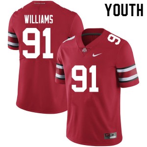 Tyleik Williams The Fighting Buckeyes Youth Alumni #91 Football Jersey - Red 393679-442