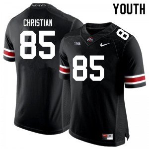 Bennett Christian Buckeye Nation #85 Limited Youth Football Jersey - Black 937188-946