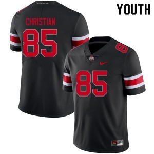 Bennett Christian The Fighting Buckeyes Football Youth Official #85 Jersey - Blackout 478780-866