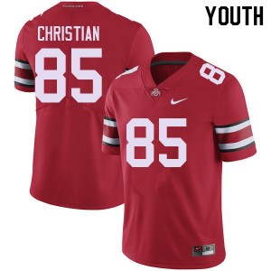 Bennett Christian Ohio State Stitched Football Youth #85 Jersey - Red 192239-641
