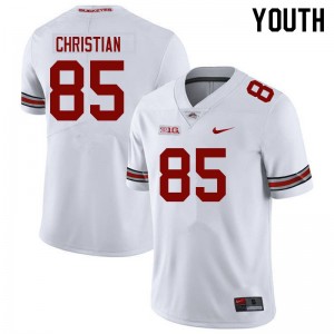 Bennett Christian Go Bucks #85 Football Player Youth Jersey - White 492391-305