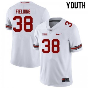 Jayden Fielding Buckeye Nation Youth #38 Football University Jersey - White 311718-372