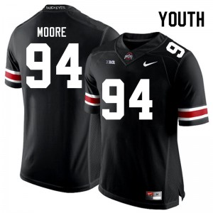 Jason Moore Go Bucks Stitched #94 Youth Football Jersey - Black 515655-403