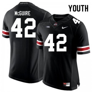 Joe McGuire Ohio State #42 Youth 2025-26 Football Jersey - Black 755692-710