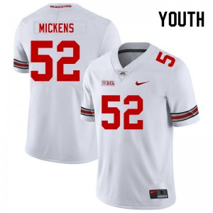 Joshua Mickens OSU Youth #52 2025 Football Jersey - White 899588-794