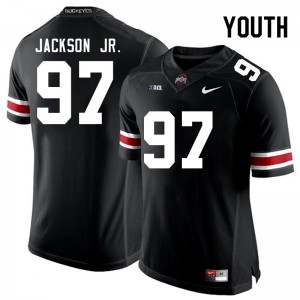 Kenyatta Jackson Jr. The Ohio State #97 Football Youth Stitched Jersey - Black 383583-399
