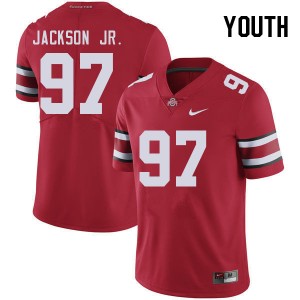 Kenyatta Jackson Jr. The Fighting Buckeyes Football Youth Stitched #97 Jersey - Red 659466-137