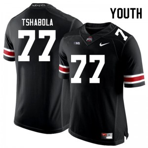 Tegra Tshabola Ohio State #77 Youth Football NCAA Jersey - Black 821105-982