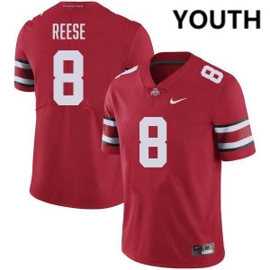 Arvell Reese The Fighting Buckeyes Youth #8 Player Football Jersey - Red 922902-299