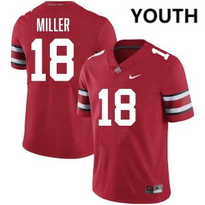 Bodpegn Miller Buckeye Nation Youth Limited #18 Football Jersey - Red 193892-890