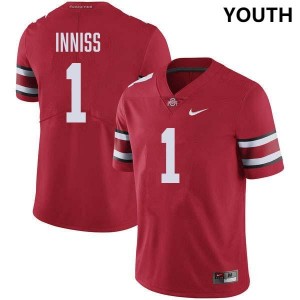Brandon Inniss The Ohio State Game Football Youth #1 Jersey - Red 547816-547
