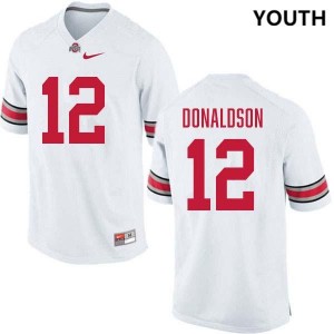 CJ Donaldson OSU Youth #12 Football Official Jersey - White 931949-566