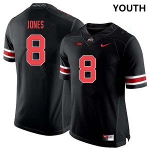 De'Zie Jones The Fighting Buckeyes Game Youth #8 Football Jersey - Blackout 317955-100