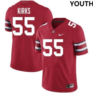 Dominic Kirks The Ohio State Youth 2025-26 Football #55 Jersey - Red 885485-772